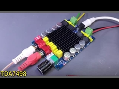 Płyty dźwiękowe podwójnej kanału 2X100W wzmacniacz domowy dla odbiorników i wzmacniaczy DC14-34V klasa D TDA7498