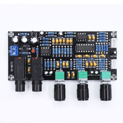 PT2399 NE5532 Płyta wzmacniacza mikrofonu z napięciem roboczym DC12-24V do wzmacniacza dźwięku stereo