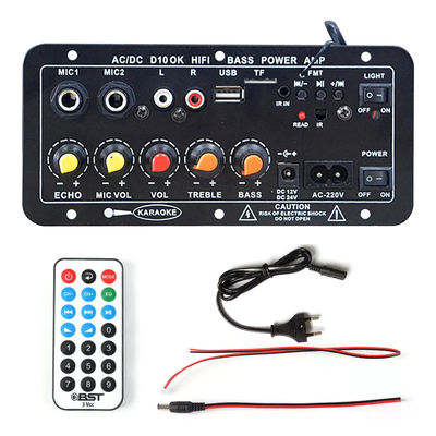 D10 BT Amplifier Audio Board z najwyższą mocą 200W Bluetooth 5.0 i podwójnym mikrofonowym wejściem do karaoke