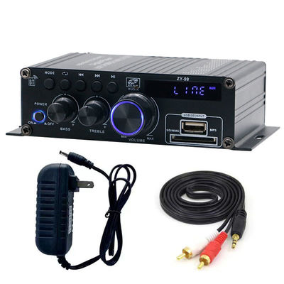 Dwukanałowy wzmacniacz mocy 120 W z korektorem dla dźwięku stereo HiFi