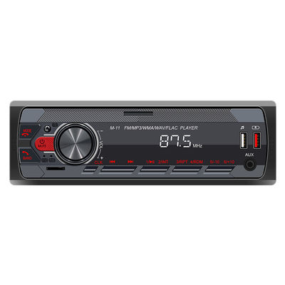 1Din MP3 Auto Audio Radio BT Wireless Dual USB Kolorowe światła Telefon APP Kontrola Asystent głosowy Przenośny CD na DVD VCD