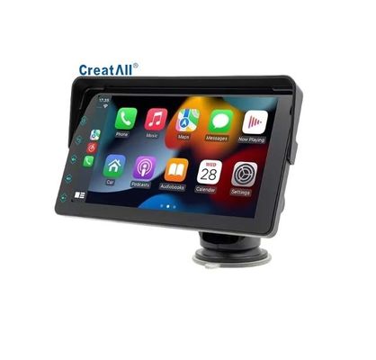 Creatall 7-calowy przenośny samochód MP5 bezprzewodowy CarPlay dla Bluetooth nadajnik FM HD kamery z tyłu