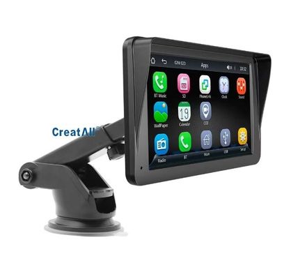Creatall 7-calowy przenośny odtwarzacz MP5 dla samochodu z Bluetooth HD Duży ekran bezprzewodowy CarPlay Navigation Dashboard Połączenie USB