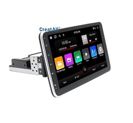 Creatall 10.1 Inch Central Control Car Android GPS Nawigacja CarPlay dla BT USB 360 stopni obracający się ekran Jednorazowa głowa