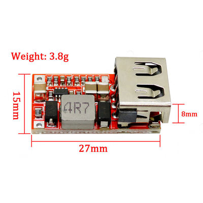 Przetwornica obniżająca napięcie DC 12 V 5 V moduł zasilania 12 V/24 V do 5 V 3A moduł ładowarki samochodowej USB 6-24 V DC moduł obniżający moc
