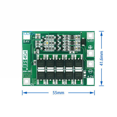 3S 11,1 V 12,6 V 40A 18650 Płyta zabezpieczająca baterię litową Dc Dc Converter
