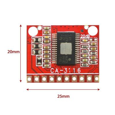 TPA3116 Moduł wzmacniacza 50W Płyty wzmacniacza mocy cyfrowej podwójnej kanału z napięciem stałym 8V ~ 24V i bez hałasu POP