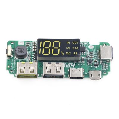 CA-524A 5V 2.4A 18650 BMS Płyty ochronne baterii Micro / Typ C LED Mobile
