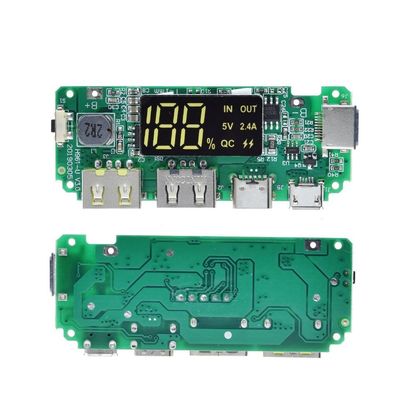CA-524A 5V 2.4A 18650 BMS Płyty ochronne baterii Micro / Typ C LED Mobile