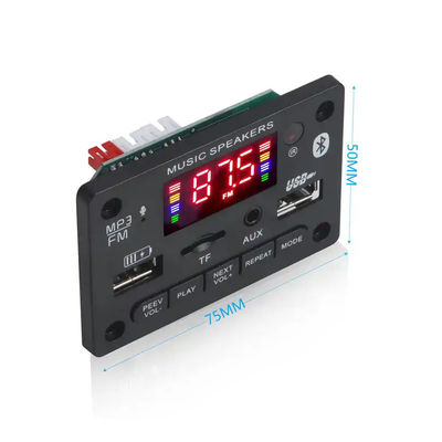 Płytka dekodująca MP3 6V-12V 5.0 moduł audio Bluetooth bezprzewodowy samochodowy system odbiornika USB