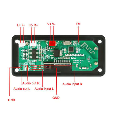 2x25W 50W odtwarzacz MP3 Bluetooth płyta modułu audio pilot bezprzewodowy system dźwiękowy