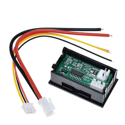 DC 0-100V 10A Cyfrowy woltomierz Ac 0,28 &quot;Czerwony Niebieski Układ scalony napędu