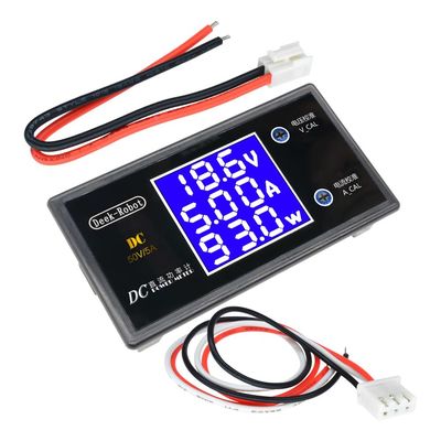 DC 0-100 V 0-50 V Woltomierz Amperomierz Watomierz 5A 10A LCD Cyfrowy