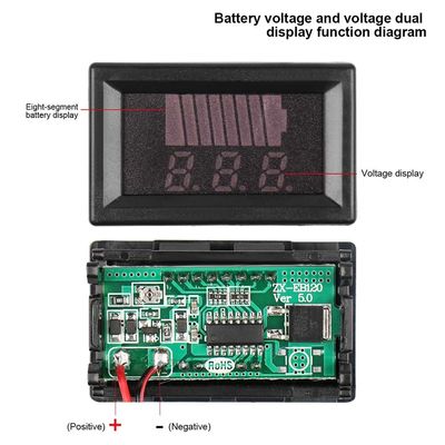 Miernik pojemności baterii litowej LED 0,56 cala 12 V 24 V 36 V 48 V 60 V 72 V