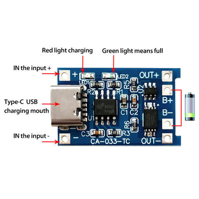 CA-033 USB 5V BMS Płytka zabezpieczająca baterię 2,8x1,7cm MICRO USB