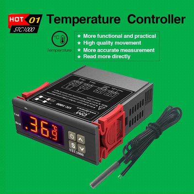 Wyświetlacz LCD 10A Cyfrowy regulator wilgotności Czujnik NTC AC 110 V-220 V Regulator monitorowania