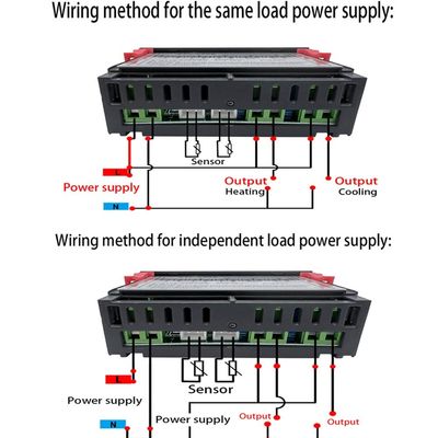 STC-3008 Cyfrowy sterownik termometru Dwa wyjścia przekaźnikowe z sondą 12 V 24 V 220 V