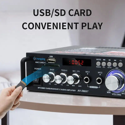 120W LDZS AV-298BT Stereo Audio Amplifier z bezprzewodowym BT 2.0 i jakością dźwięku HIFI