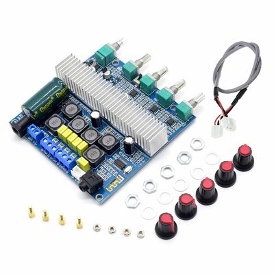 Wzmacniacz HiFi 2.1 Karta audio Bluetooth 5.0 z mocą wyjściową 2*50 W + 100 W i zasilaczem DC12 ~ 24 V