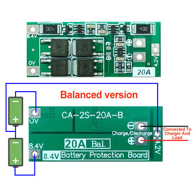 2S 20A 7.4V 8.4V 18650 Standardowa płyta ochronna baterii litowej/Balance Diy Bms dla 18650