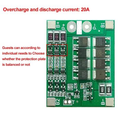 3S 25A Li-Ion 18650 BMS PCM Battery Protection Board With Balance For Li-Ion Lipo Battery