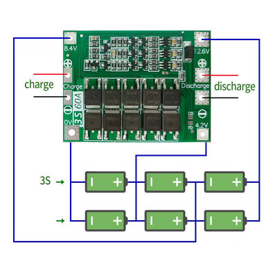 CA-3S-60A Li-Ion Lithium Battery Charger Lipo Cell Module PCB BMS Board Ochrona dla silnika wiertniczego 12.6V z równowagą