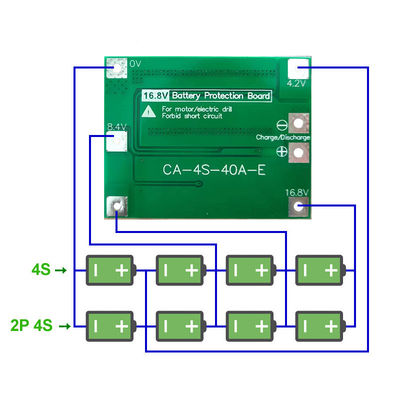 CA-4S-40A Ładowarka akumulatorów litowo-jonowych Lipo Cell Module PCB BMS Board Protection For Drill Motor 12.6V With Balance