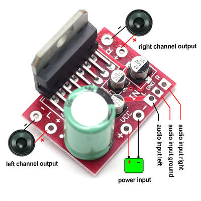 CA-7379 Moduł wzmacniacza mocy stereo Podwójny kanał DC9V-17.5V 38W+38W TDA7379