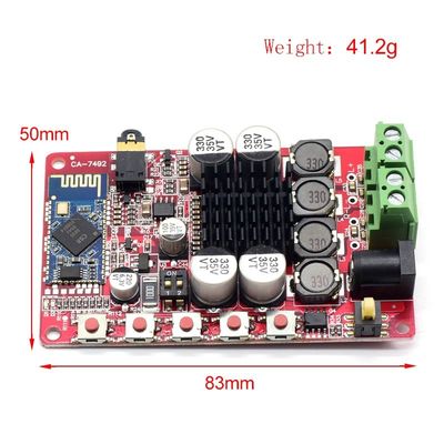 CA-7492B Cyfrowy moduł wzmacniacza mocy BT z wyjściem Bluetooth CSR5.0 2*50 W i zasilaniem 8-24 V DC