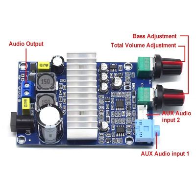 CA-3316A 100W Profesjonalny Stereo Klasy D Moduł Digital Amplifier TPA3116 Dom Subwoofer Amplifier Board Odbiorniki Ampl