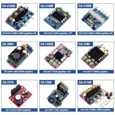 CA-3168 2*50W Wireless Digital Power Amplifier Board Podwójny kanał TPA3116D2 DIY Speaker Amplifier Module Liniowy wzmacniacz
