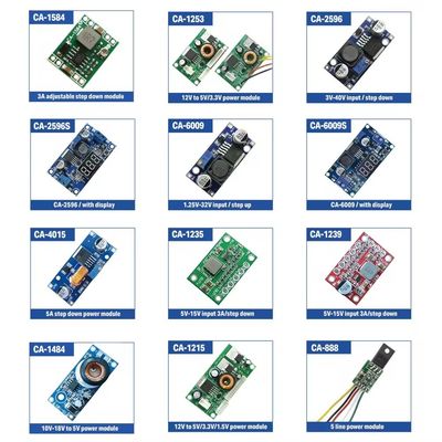 CA-1235 Regulowalna tablica konwertera 3A DC-DC Mount 5V-15V Moduł zasilania stopniowego
