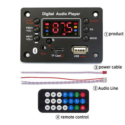 Akcesoria audio samochodowe z rejestratorem głosu radiowego USB FM obsługuje ekran WAV Tak i żywotność baterii ponad 20 godzin