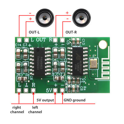 Kompaktny 35mmx20mm 5V Bluetooth 5.0 PAM8403 Digital Audio Power Amplifier Board
