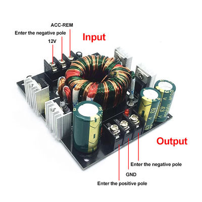 Konwerter prądu stałego do prądu stałego Podwójny wzmacniacz mocy dla samochodów Jednorazowy 12V do 24V 35V Subwoofer Boost