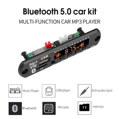 Uaktualnij dźwięk samochodu za pomocą Bluetooth 5.0 MP3 Decoder Board Featuring Color Screen and Remote Control