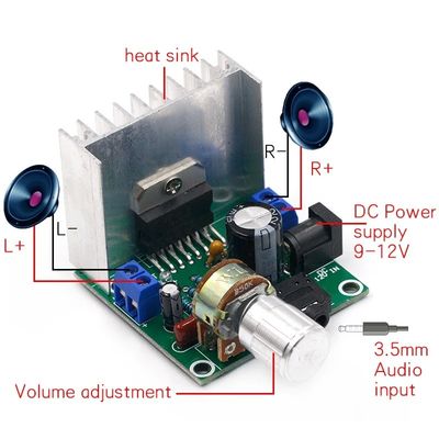 Dwukanałowy moduł wzmacniacza cyfrowego o mocy 15 W z chipem TDA7297 do zestawu DIY Płyta wzmacniacza audio