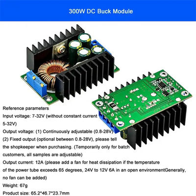 DC-DC 9A 300W Buck Converter 150W Boost Converter 5-40v do 1,2-35v Moduł zasilania Step Down Converter