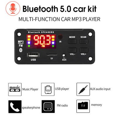 Moduł wzmacniacza samochodowego audio Bluetooth 5.0 o mocy 50 W z radiem USB TF FM i kanałami 5.0