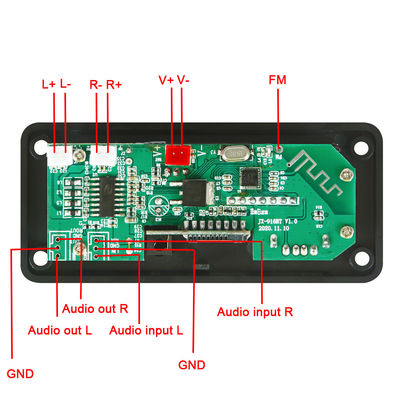 Moduł wzmacniacza samochodowego audio Bluetooth 5.0 o mocy 50 W z radiem USB TF FM i kanałami 5.0