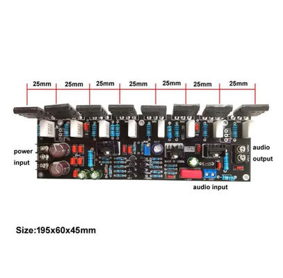 400W 2.0 Channels Power Amplifier Board z tranzystorem Toshiba do poprawy dźwięku