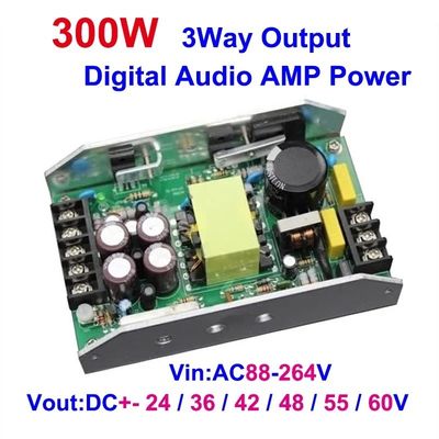 300W podwójne zasilanie prądu stałego 24/36/48V 12V1A dla wzmacniacza dźwięku TPA3255 TPA3221 TPA3116