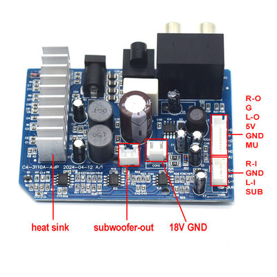 TPA3110 Digital Subwoofer Amplifier Board 8-24V 2*15W dla 2,0 kanałów