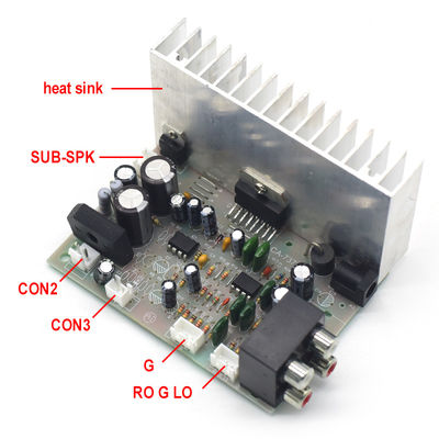 Profesjonalna cyfrowa płytka wzmacniacza subwoofera 2*38W AC/DC 12V z TDA7379