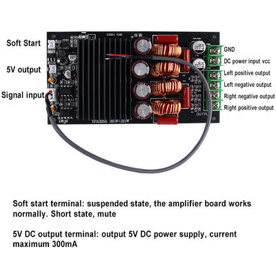 300W*2 Płyty wzmacniacza cyfrowego podwójnego kanału 2.0 dla modułów wzmacniaczy odbiorników HIFI