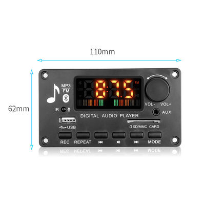 Wysokiej mocy 2x40W moduł Bluetooth wzmacniacz samochodowy płyta główna z wsparciem formatu audio APE i 20+ godzin żywotności baterii
