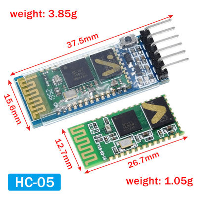 Bezprzewodowy moduł Bluetooth HC-05 HC-06 Transceiver RF z częstotliwością 2,4G, poziomem TTL 3,3 V i zasięgiem 10 metrów Konwerter UART
