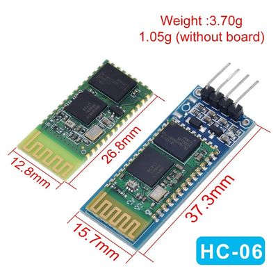 Bezprzewodowy moduł Bluetooth HC-05 HC-06 Transceiver RF z częstotliwością 2,4G, poziomem TTL 3,3 V i zasięgiem 10 metrów Konwerter UART