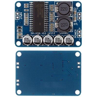 Moduł wzmacniacza mocy cyfrowej 35W TDA8932 Blue Audio Board do napięcia roboczego DC 10-30V