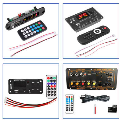Bezprzewodowy odtwarzacz MP3 samochodowy USB z gniazdem do kart TF FM i profesjonalnym wzmacniaczem mikrofonu